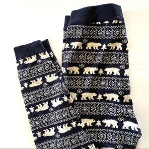 Forever 21 Warm Cozy Polar Bear Knit Jogger- S